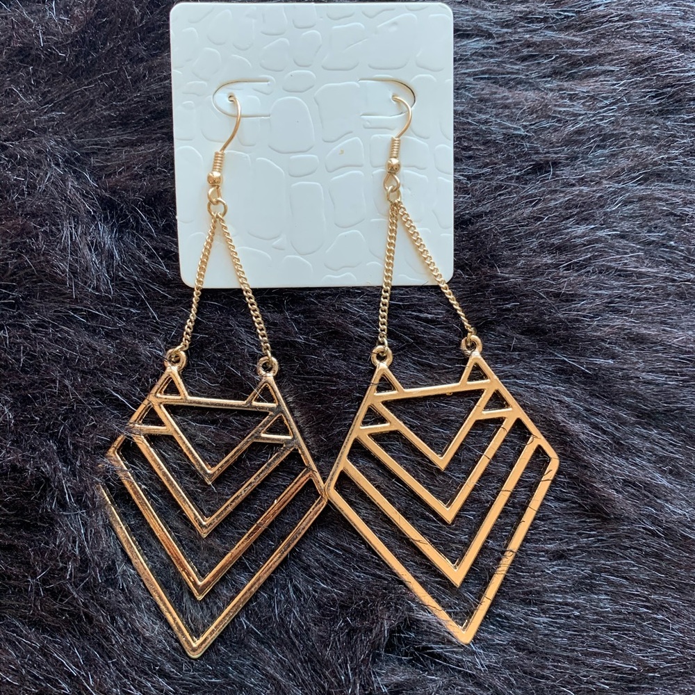 Gold earrings
